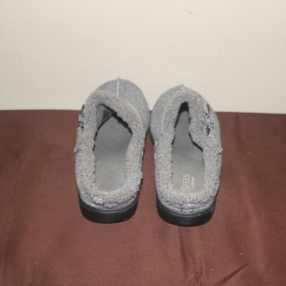 EC LADIES BZEES SLIPPERS - GREY - 9WIDE - Picture 4 of 7